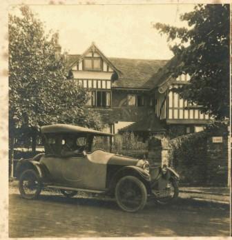 James outside The Gables